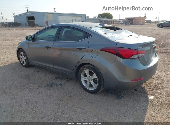 KMHDH4AE5GU604413 2016 HYUNDAI ELANTRA Silver Tył lewy