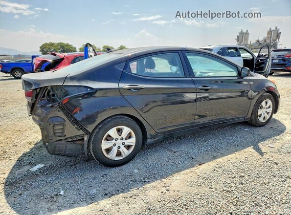 KMHDH4AE5GU618795 2016 HYUNDAI ELANTRA Black Հետևի աջ