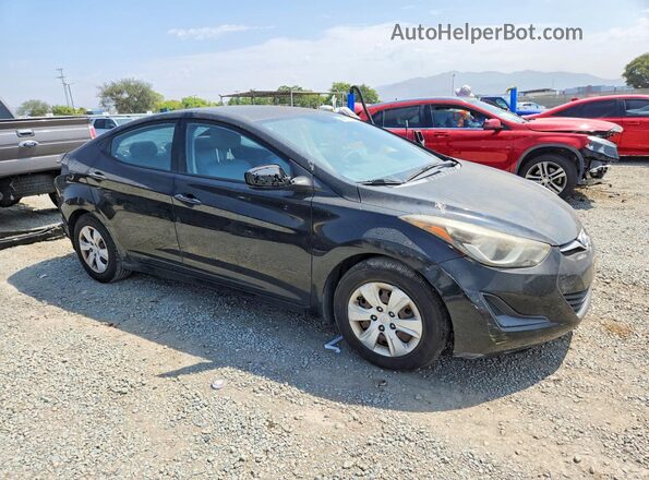 KMHDH4AE5GU618795 2016 HYUNDAI ELANTRA Black Առջևի աջ