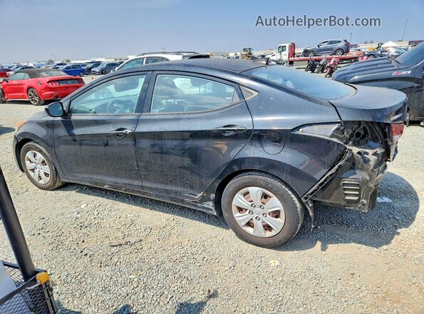 KMHDH4AE5GU618795 2016 HYUNDAI ELANTRA Black Հետևի ձախ