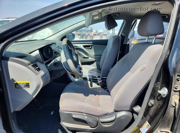 KMHDH4AE5GU618795 2016 HYUNDAI ELANTRA Black Սալոնի դիմացի տեսք