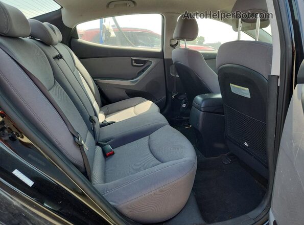 KMHDH4AE5GU618795 2016 HYUNDAI ELANTRA Black Հետևի նստատեղերի տեսք