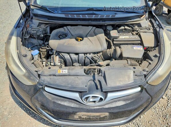 KMHDH4AE5GU618795 2016 HYUNDAI ELANTRA Black Սալոնի հետևի տեսք