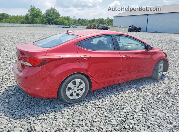 KMHDH4AE6GU525865 2016 HYUNDAI ELANTRA Red Rear right