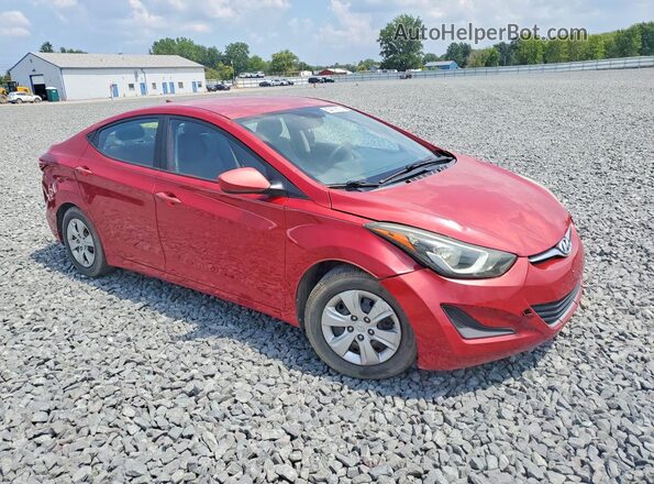 KMHDH4AE6GU525865 2016 HYUNDAI ELANTRA Red Front right