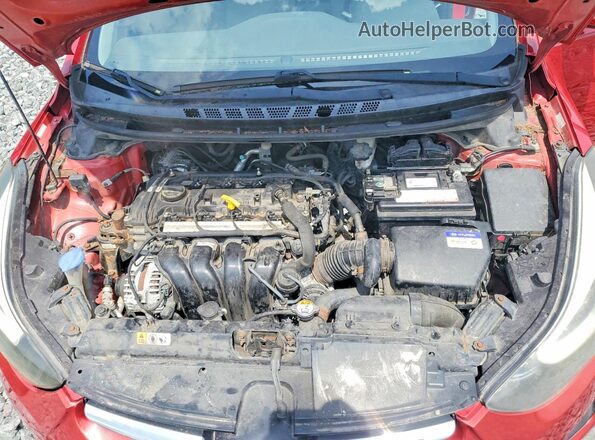 KMHDH4AE6GU525865 2016 HYUNDAI ELANTRA Red Rear interior view