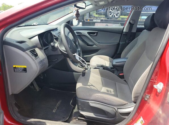 KMHDH4AE6GU525865 2016 HYUNDAI ELANTRA Red Front interior view