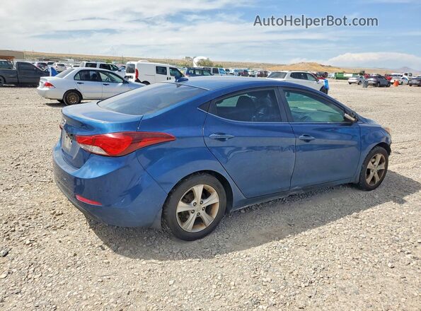 KMHDH4AE6GU567131 2016 HYUNDAI ELANTRA Blue Widok z przodu