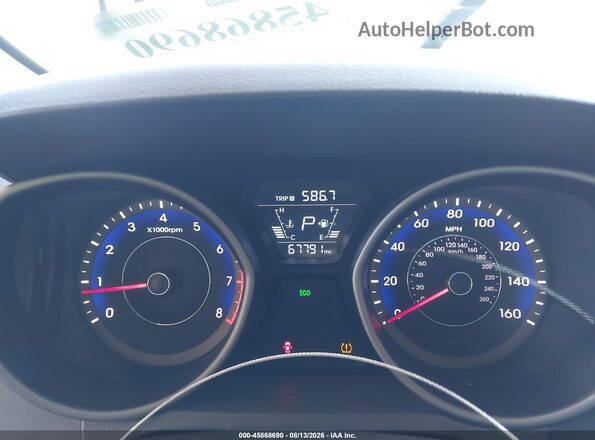 KMHDH4AE6GU570241 2016 HYUNDAI ELANTRA Blue Rear seats view