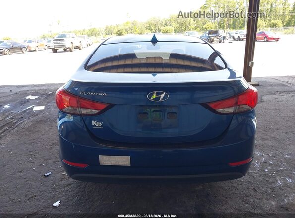 KMHDH4AE6GU570241 2016 HYUNDAI ELANTRA Blue 