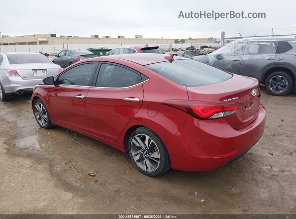 KMHDH4AE6GU621396 2016 HYUNDAI ELANTRA Red Trasero izquierdo