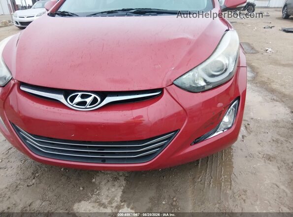 KMHDH4AE6GU621396 2016 HYUNDAI ELANTRA Red Vista frontal