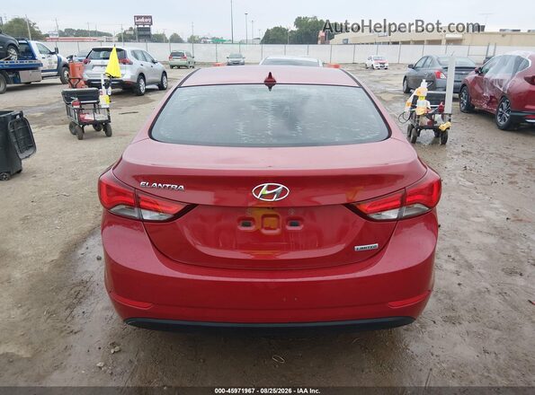 KMHDH4AE6GU621396 2016 HYUNDAI ELANTRA Red 