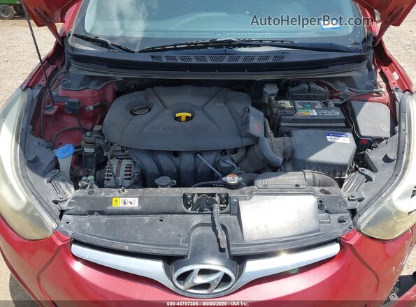 KMHDH4AE6GU640563 2016 HYUNDAI ELANTRA Red Vista trasera