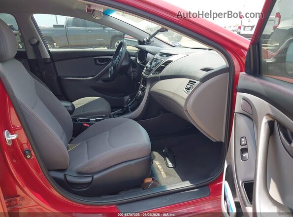 KMHDH4AE6GU640563 2016 HYUNDAI ELANTRA Red Vista interior delantera