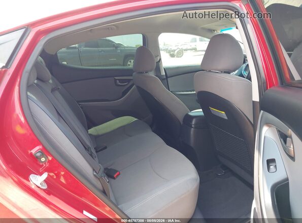 KMHDH4AE6GU640563 2016 HYUNDAI ELANTRA Red Vista de la etiqueta del VIN