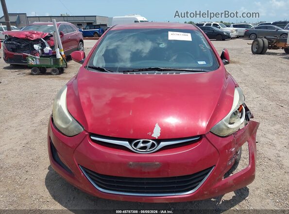 KMHDH4AE6GU640563 2016 HYUNDAI ELANTRA Red Vista frontal
