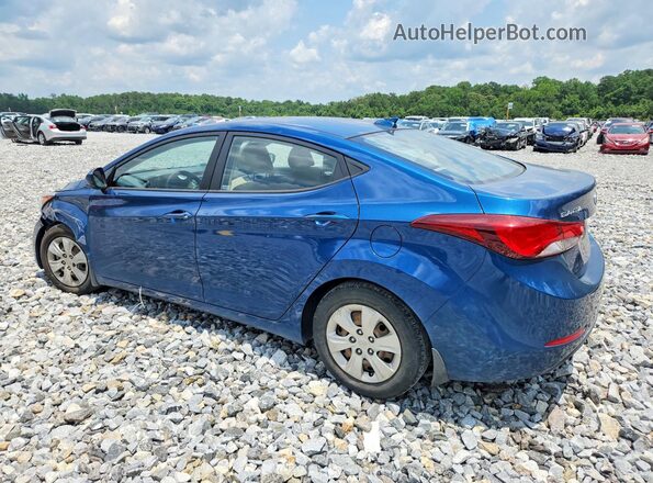 KMHDH4AE6GU649053 2016 HYUNDAI ELANTRA Blue Tył lewy