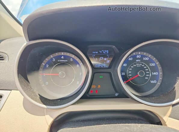 KMHDH4AE6GU649053 2016 HYUNDAI ELANTRA Blue Widok zestawu wskaźników