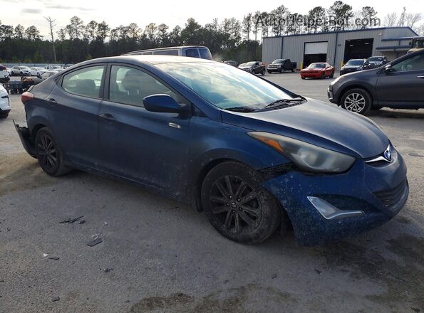 KMHDH4AE7GU480631 2016 HYUNDAI ELANTRA Blue Delantero derecho