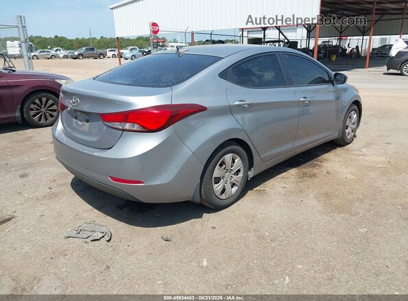 KMHDH4AE7GU511151 2016 HYUNDAI ELANTRA Silver Задня права чверть