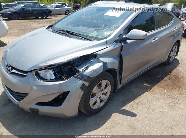 KMHDH4AE7GU511151 2016 HYUNDAI ELANTRA Silver Вид спереду