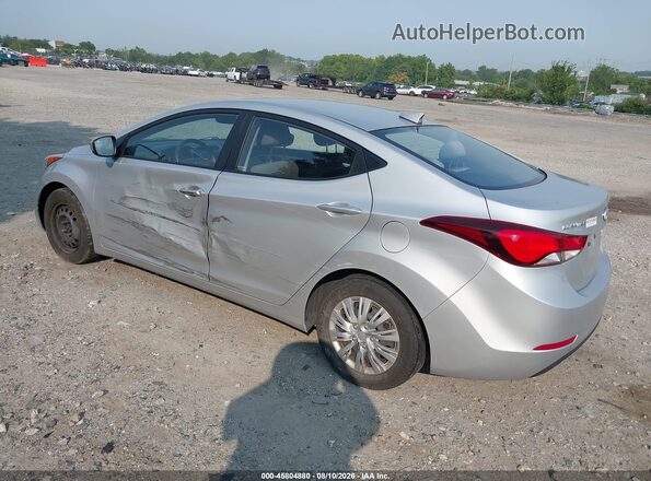 KMHDH4AE7GU531190 2016 HYUNDAI ELANTRA Silver Задня ліва чверть