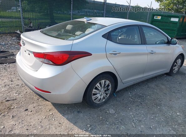 KMHDH4AE7GU531190 2016 HYUNDAI ELANTRA Silver Задня права чверть