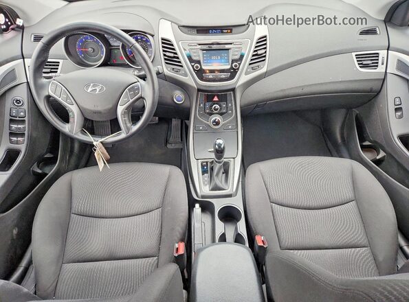KMHDH4AE7GU545851 2016 HYUNDAI ELANTRA Silver Вид панелі приладів