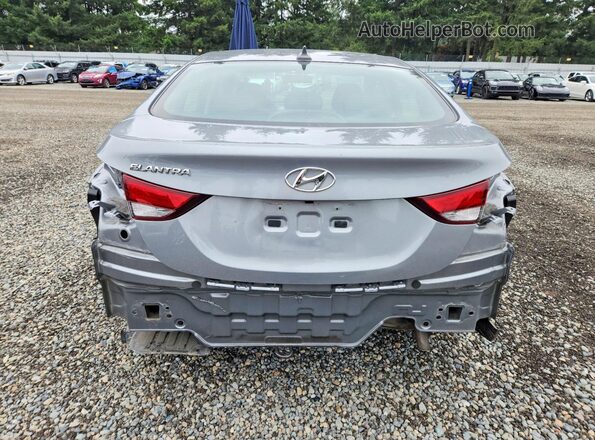 KMHDH4AE7GU545851 2016 HYUNDAI ELANTRA Silver Вид ззаду