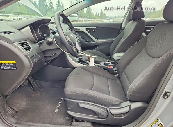 KMHDH4AE7GU545851 2016 HYUNDAI ELANTRA Silver Вид салону спереду