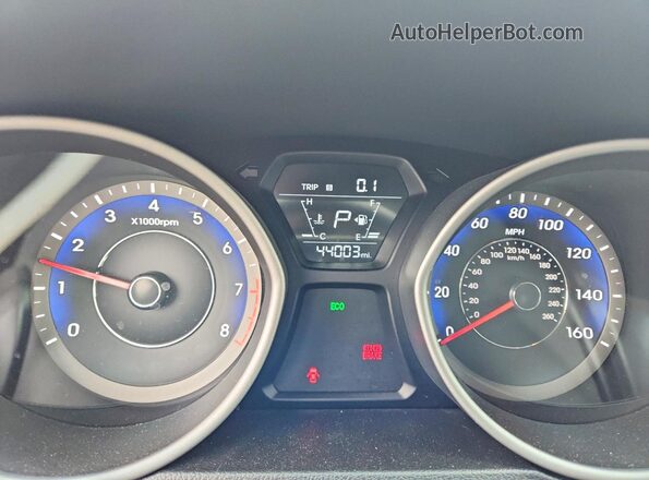 KMHDH4AE7GU545851 2016 HYUNDAI ELANTRA Silver Вид щитка приладів