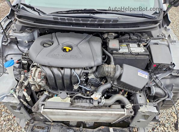 KMHDH4AE7GU545851 2016 HYUNDAI ELANTRA Silver Вид задньої частини салону