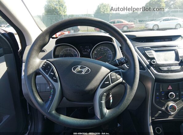 KMHDH4AE7GU571821 2016 HYUNDAI ELANTRA Silver Vista del cuadro de instrumentos