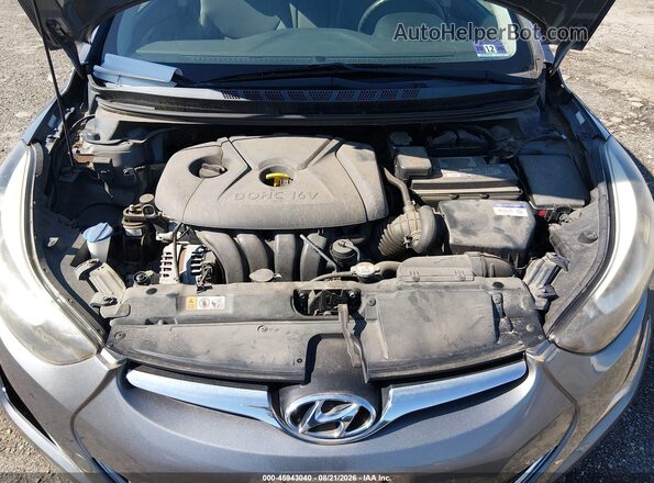 KMHDH4AE7GU571821 2016 HYUNDAI ELANTRA Silver Vista trasera