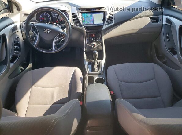 KMHDH4AE7GU588599 2016 HYUNDAI ELANTRA Черный Вид панели приборов