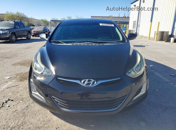 KMHDH4AE7GU588599 2016 HYUNDAI ELANTRA Черный Вид спереди