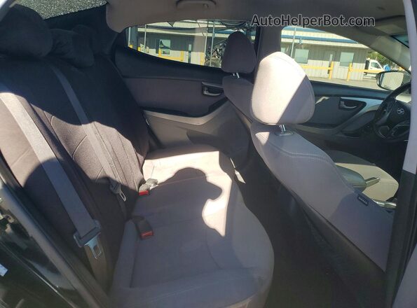 KMHDH4AE7GU588599 2016 HYUNDAI ELANTRA Черный Вид задних сидений