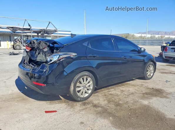 KMHDH4AE7GU588599 2016 HYUNDAI ELANTRA Черный Задняя правая четверть
