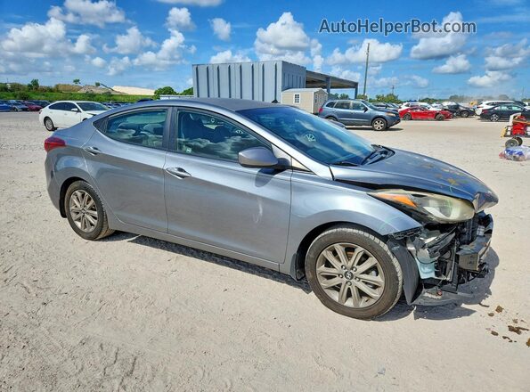 KMHDH4AE7GU623576 2016 HYUNDAI ELANTRA Gray წინა მარჯვენა