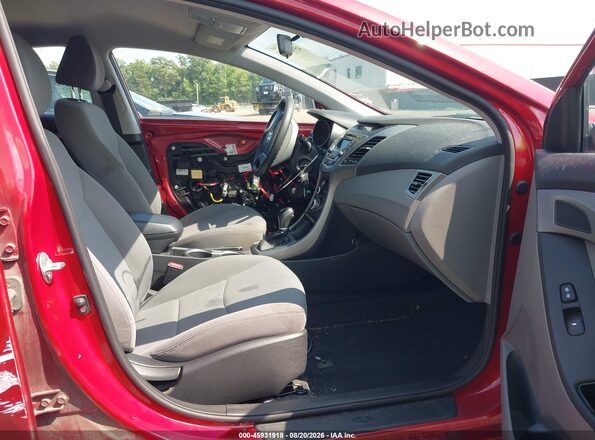 KMHDH4AE7GU643522 2016 HYUNDAI ELANTRA Red Սալոնի դիմացի տեսք
