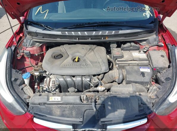KMHDH4AE7GU643522 2016 HYUNDAI ELANTRA Red Հետևի տեսք