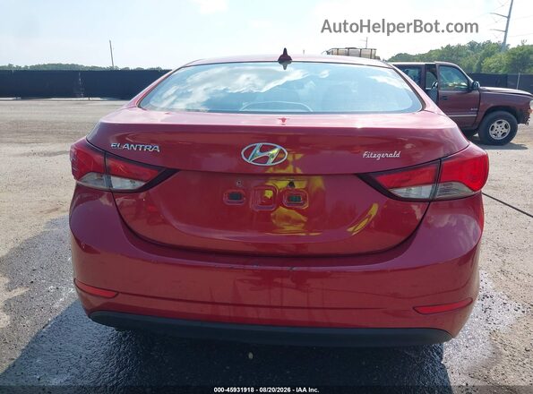 KMHDH4AE7GU643522 2016 HYUNDAI ELANTRA Red 