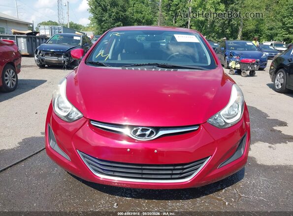 KMHDH4AE7GU643522 2016 HYUNDAI ELANTRA Red Սարքավորումների վահանակի տեսք