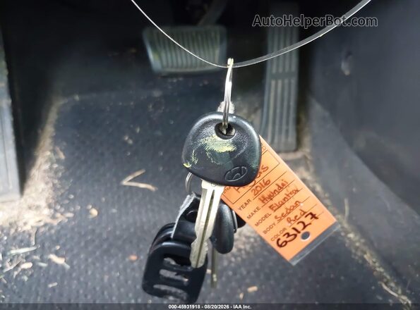 KMHDH4AE7GU643522 2016 HYUNDAI ELANTRA Red Առջևի վահանակի տեսք