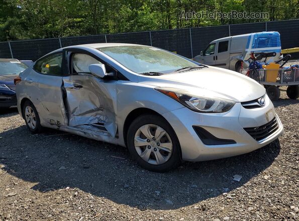KMHDH4AE8GU479181 2016 HYUNDAI ELANTRA Silver Delantero derecho