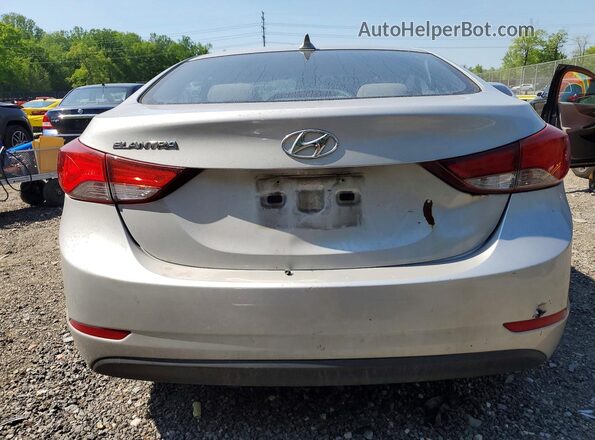 KMHDH4AE8GU479181 2016 HYUNDAI ELANTRA Silver Vista trasera