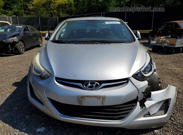 KMHDH4AE8GU479181 2016 HYUNDAI ELANTRA Silver Vista frontal