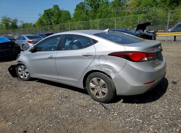 KMHDH4AE8GU479181 2016 HYUNDAI ELANTRA Silver Trasero izquierdo