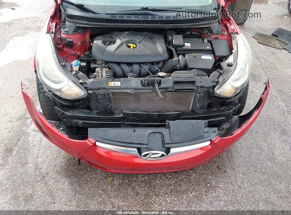 KMHDH4AE9GU489234 2016 HYUNDAI ELANTRA Red Вид ззаду